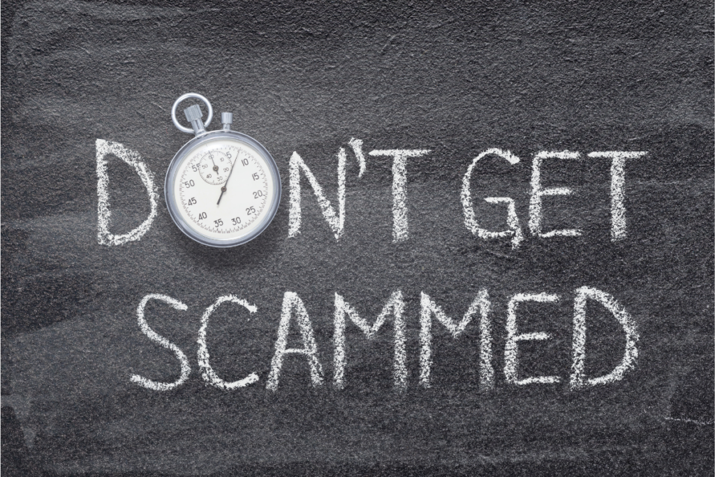 Don't get scammed image