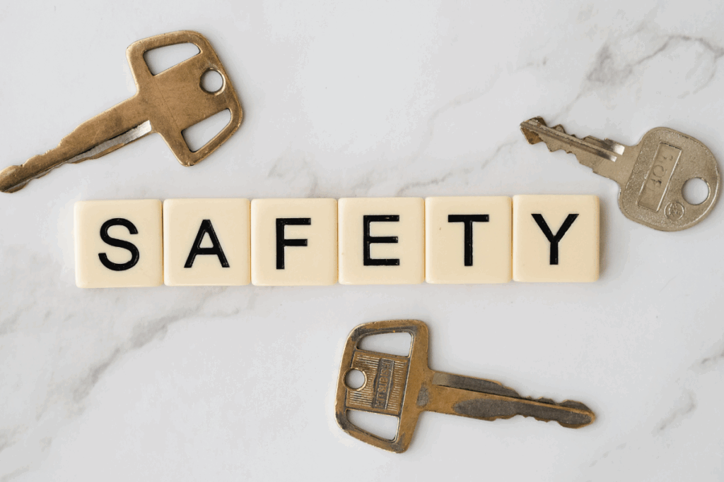 home security and safety - blog image for Senior Movers Blog Safety with three keys for blog