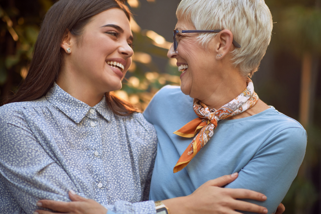 Mother and Daughter hugging